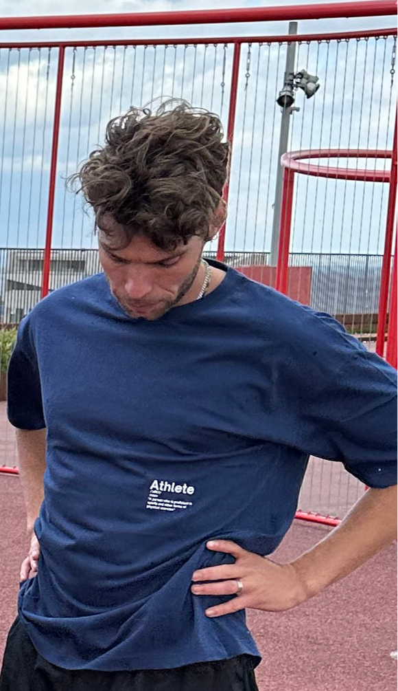Athlete tee - Blue
